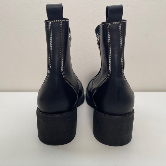 LAX Vintage 90s Y2K chunky moto boots bratz punk combat square toe lug sole sz 9 - Picture 4 of 12